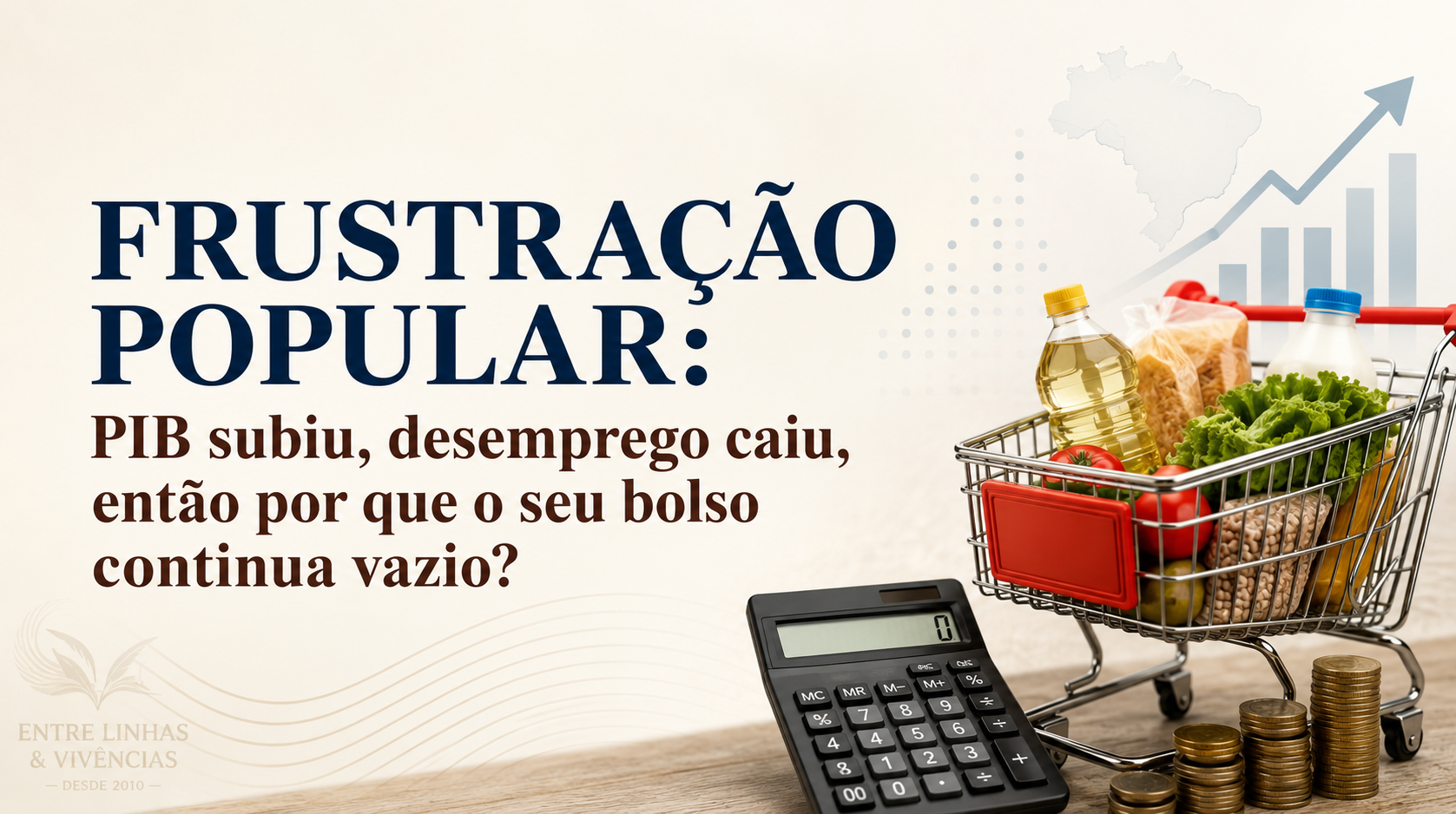 FRUSTRAÇÃO POPULAR: PIB subiu, desemprego caiu, então por que o seu bolso continua vazio?