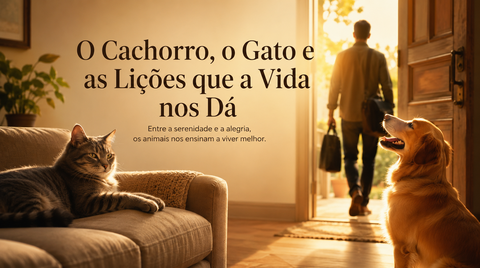 O Cachorro, o Gato e as Lições que a Vida nos dá