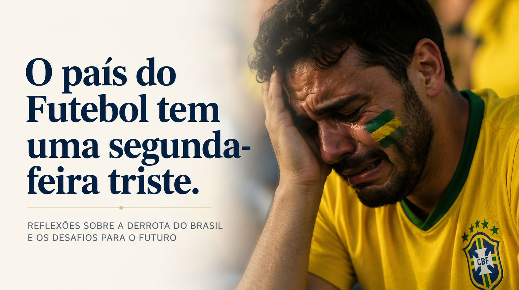 O país do Futebol tem uma segunda-feira triste